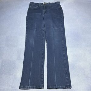 Lee Dark Wash Denim Jeans Classic Fit Straight Leg Women's Size 8‎ Short (30x29)